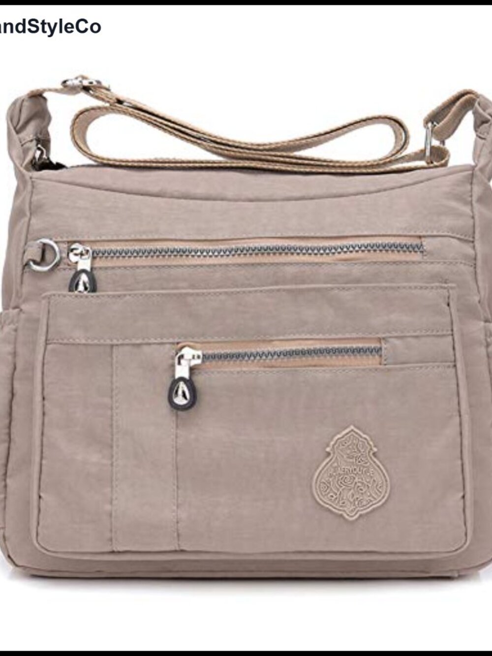 Nylon Waterproof Crossbody Bag Women Shoulder Purse Adjustable Strap Lightweight